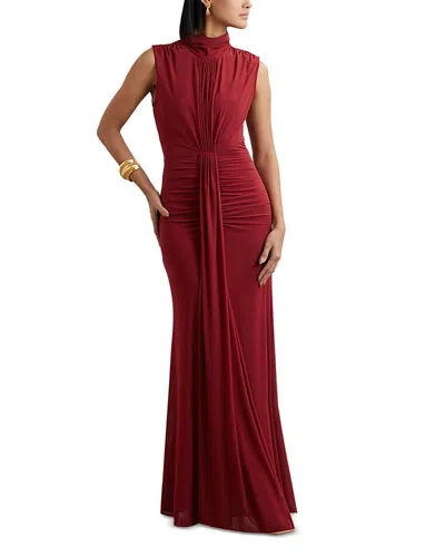 REISS DANIELLA RUCHED MAXI DRESS