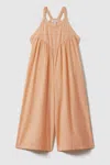 Reiss Daphne - Peach Daphne Teen Cotton Linen Jumpsuit