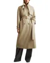 Reiss Darcie Wool-blend Coat In Brown