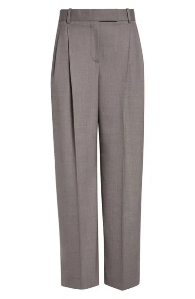 Reiss Darcy Wool Blend Pants In Gray