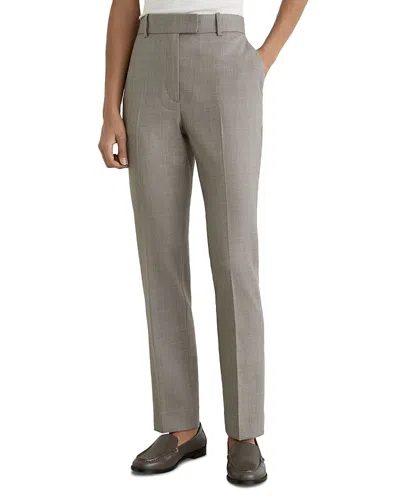 Reiss Darcy Wool Blend Slim Leg Trousers In Gray