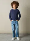 Reiss Dark Airforce Blue Cloud 3-9 Yrs Wool Blend Crew Neck Jumper