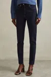 Reiss Dark Blue Petite Skinny Jeans In Dark Blue