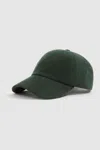 Reiss Dark Green Benton Corduroy Baseball Cap