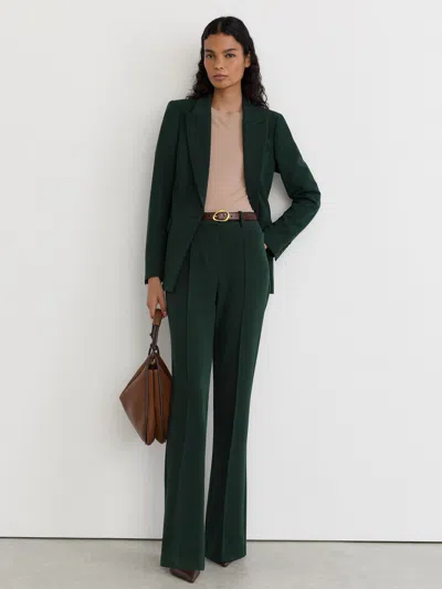 Reiss Dark Green Gabi Tailored Single Breasted Suit Blazer