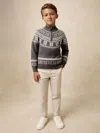 Reiss Dark Grey/off White Jumper In Multi