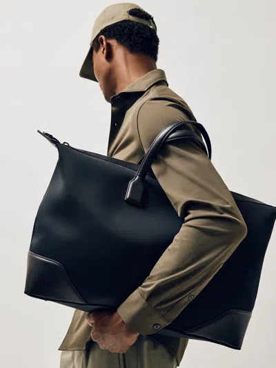 Reiss Dark Navy Neoprene Holdall In Blue