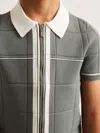 Reiss Dark Sage Green Shirt In Gray