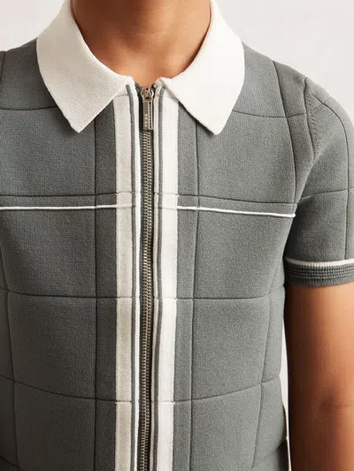 Reiss Dark Sage Green Shirt In Gray