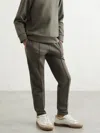 Reiss Dark Sage Joggers In Green