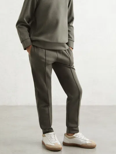Reiss Dark Sage Joggers In Green