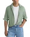 Reiss Davaro Regular Fit Stretch Cutaway Shirt In Green