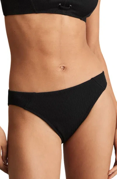 Reiss Dee Hipster Bikini Bottoms In Black