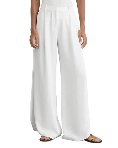 Reiss Deena Wide Leg Pants In White