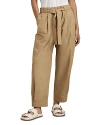 Reiss Sand Cotton Tapered Parachute Trousers In Sand