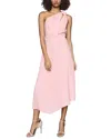Reiss Delilah Plain Strappy Occ Midi Dress In Pink