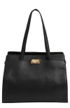 Reiss Delphine Leather Tote In Pattern