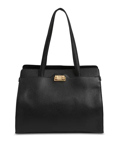 Reiss Delphine Tote In Black