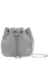 Reiss Demi-chainmail Crystal Mini Bucket Bag In Silver