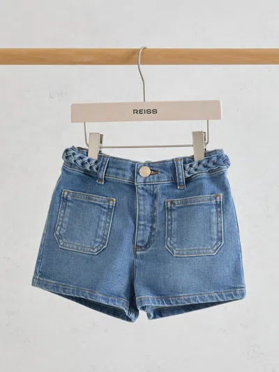 Reiss Denim Blue 9-13 Yrs Shorts In Multi