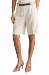 Reiss Devon Bermuda Shorts In White