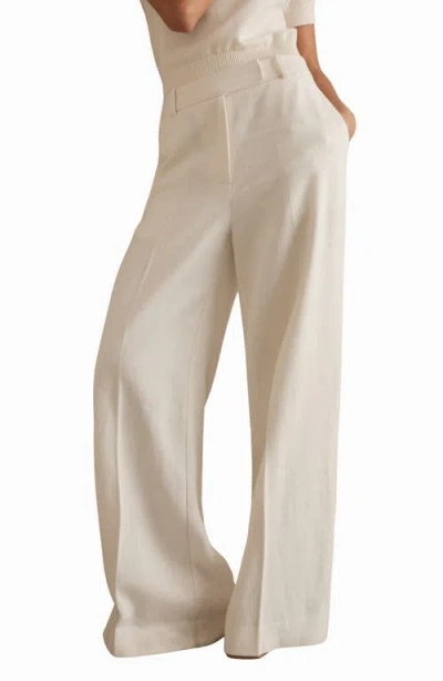 Reiss Devon High Waist Wide Leg Pants