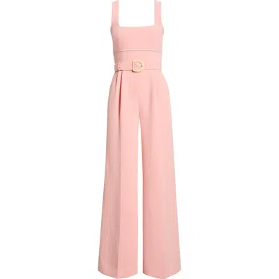 Reiss Dia Piping Detail Jumpsuit In Pink