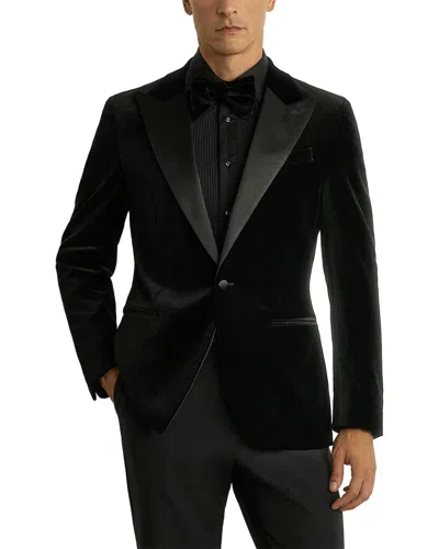 Reiss Diamond Formal Jacket In Black