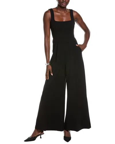 Reiss Dion Twill Open Back Dress In Black