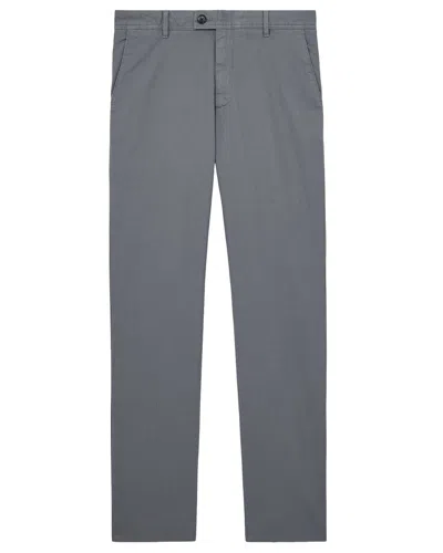 Reiss Dobby Pique Chino Trouser In Blue