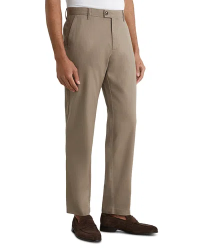 Reiss Dobby Tailored Fit Pique Chino Trousers In Multi