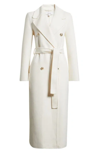 Reiss Dora Double Breasted Wool Blend Coat In Multi