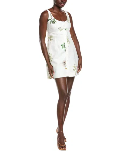 Reiss Dorethea Linen Dress In White