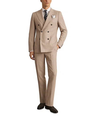 REISS DOUBLE BREASTED PEAK LAPEL SLIM FIT BLAZER