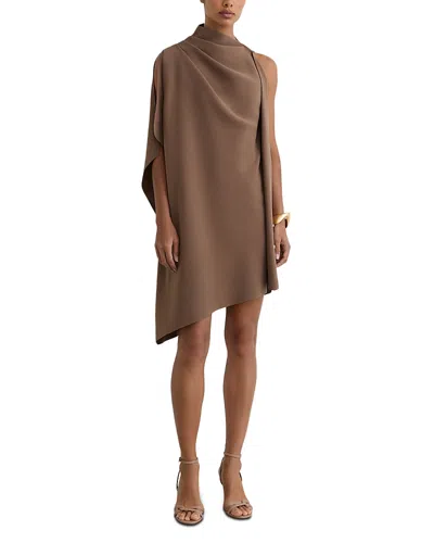 Reiss Drape Mini Dress In Multi