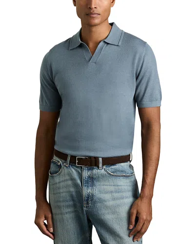 REISS DUCHIE REGULAR FIT OPEN V NECK POLO