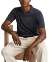 Reiss Dutchie Regular Fit Knit Merino Wool Polo In Gray