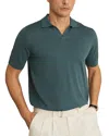 Reiss Dutchie Regular Fit Knit Merino Wool Polo In Green