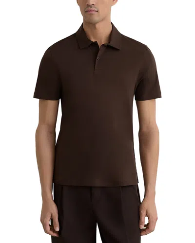 Reiss Earl Slim Fit Airwater Cotton Polo Shirt In Animal Print