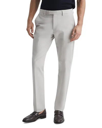 Reiss Eastbury Cotton Stretch Slim Fit Chino Pants In Oatmeal