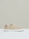 Reiss Ecru Finley Nubuck Nubuck Leather Low-top Trainers In Nude