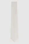 Reiss Ecru Linen Textured Tie