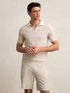 Reiss Hall Jacquard Polo Shirt In Multi