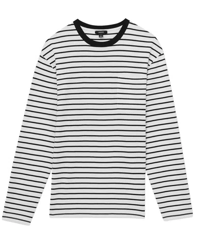 Reiss Eddie Stripe Heavyweight T-shirt In Multi