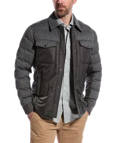 Reiss Eden Padded Jacket In Gray