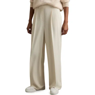 Reiss Eden Pleat Front Wide Leg Pants