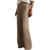 Reiss Mink Neutral Petite Elasticated-waist Wide-leg Twill Trousers
