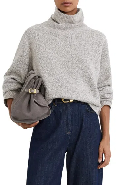 Reiss Eleanor Funnel Neck Sweater In Gray