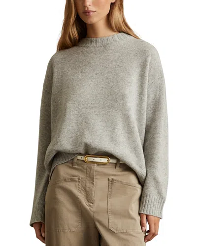 Reiss Elena Cashmere Blend Crewneck Sweater In Grey