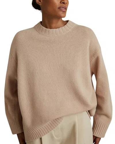 Reiss Elena Crewneck Sweater In Mink